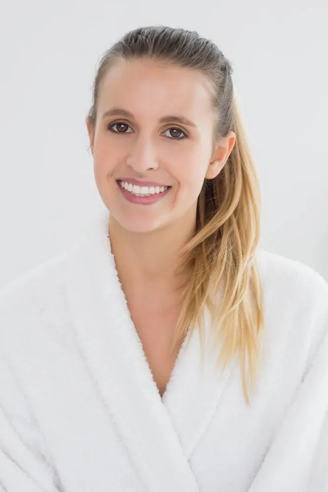 woman smiling